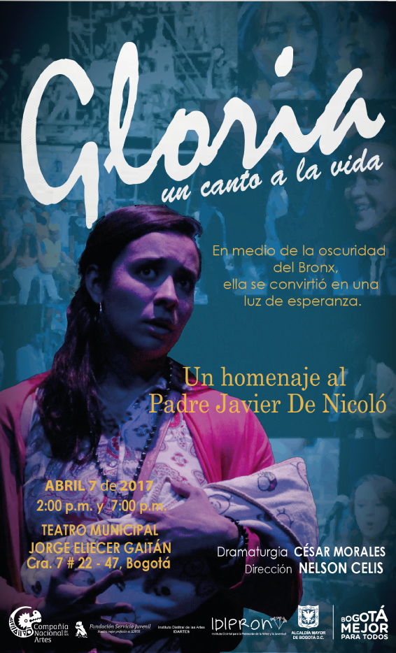 invitación obra teatral gloria un canto a la vida