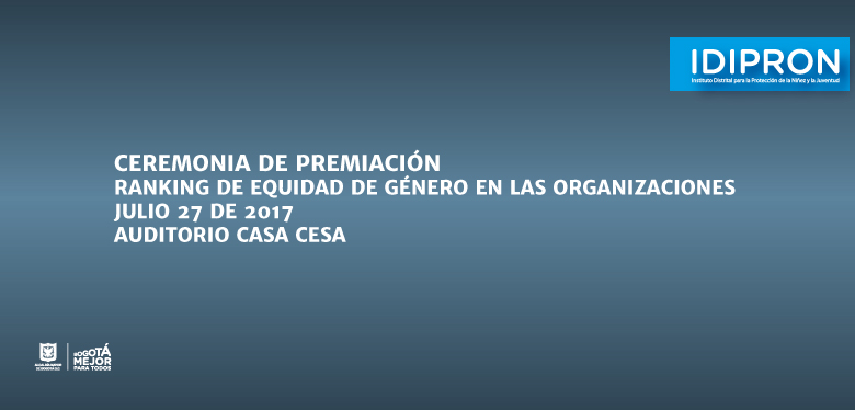 Evento Premiación Ranking de Equidad de Género