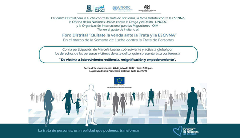 Foro Distrital "Quítate la venda ante la Trata y la ESCNNA"