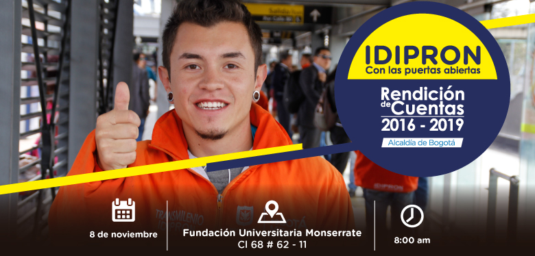 Joven con pulgar arriba invitando a rendición de cuentas IDIPRON