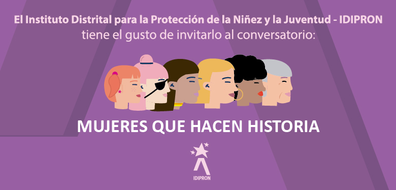 Invitación a conversatorio Mujeres que hacen historia 9 de marzo entrada libre