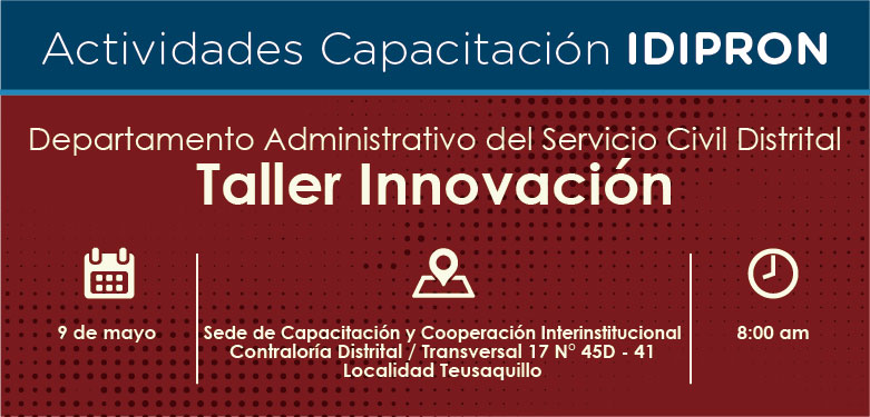 Invitación Taller Innovación 9 de mayo