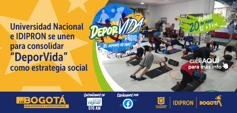 Universidad Nacional e IDIPRON se unen para consolidar “Deporvida” como estrategia social