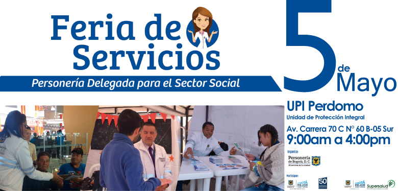 Invitación a Feria de servicios 5 de mayo de 2018 UPI Perdomo