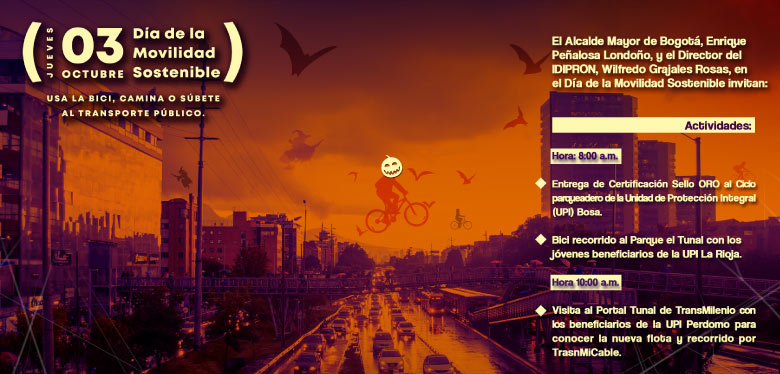 Invitación 3 de octubre día de la movilidad sostenible