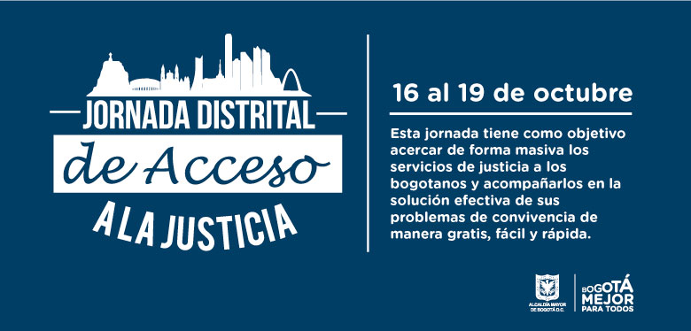 Invitación Jornada Distrital de Acceso a la Justicia
